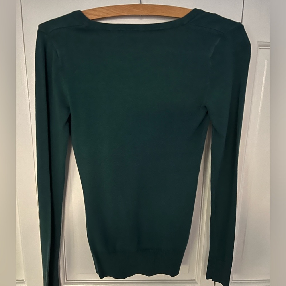 Nordstrom BP V-Neck Sweater in Forest Green in Small - Picture 4 of 4